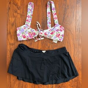 Mossimo Black Swim Skirt